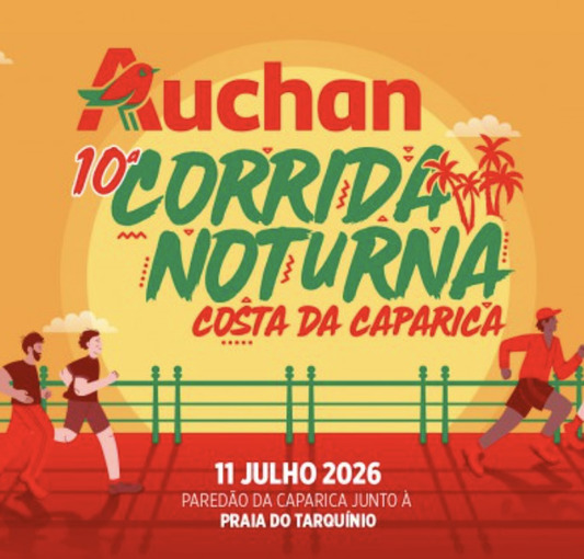 Capa do evento Auchan Corrida Noturna Costa da Caparica