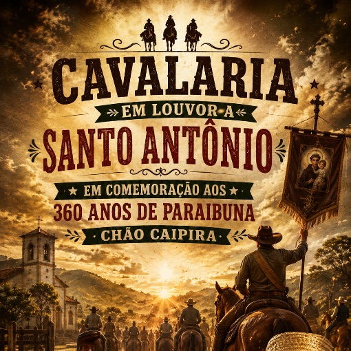Portada del evento Cavalaria em louvor a Santo Ant�nio-360 anos de paraibuna