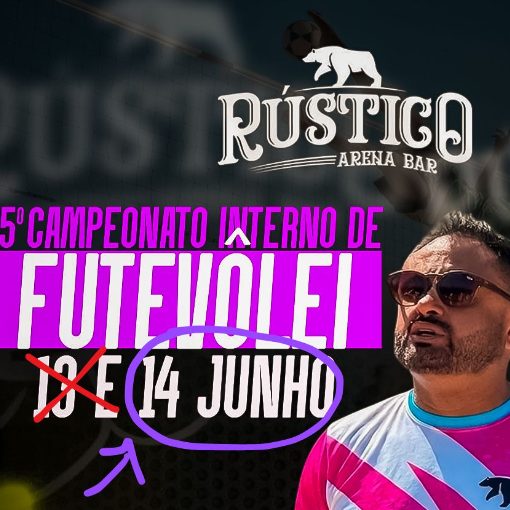Portada del evento 5� Campeonato Futv�lei R�stico Arena Bar (14/06 -Domingo)