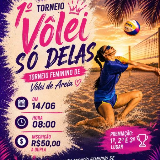 Event cover Torneio de Vôlei - Só Delas
