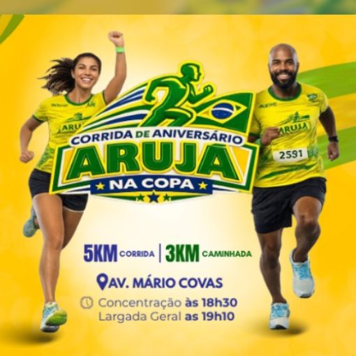Event cover CORRIDA E CAMINHADA DE ANIVERSARIO ARUJA NA COPA