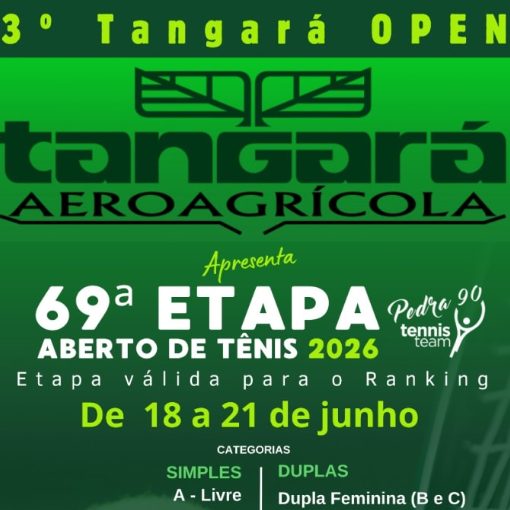 Event cover 69ª Etapa - Aberto de Tênis - Pedra 90 - Sociedade Hípica Orlândia