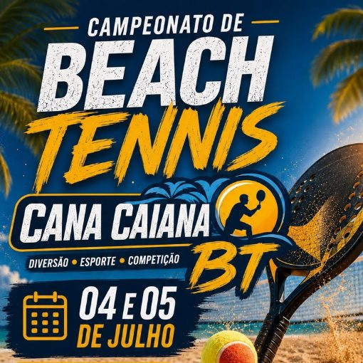 Capa do evento Campeonato de Beach Tennis Cana Caiana
