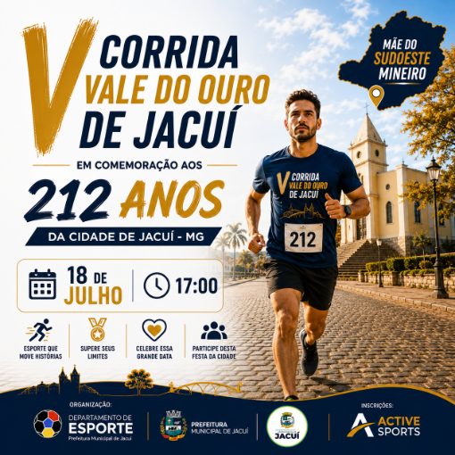 Event cover V Corrida Vale do Ouro Jacuí/MG