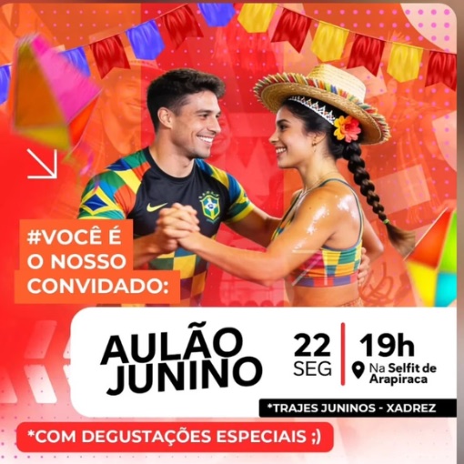 Portada del evento Aulão junino - Sellfit 