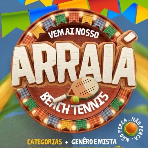 Event cover Arraia Beach Tennis - ACV Eventos - Sábado