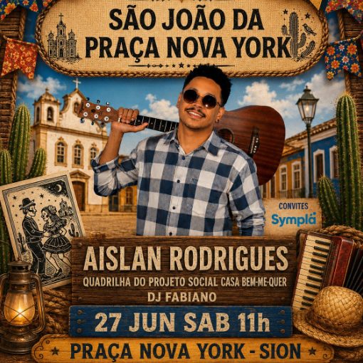 Event cover Festa Junina - Praça Nova York Sion