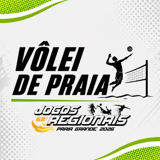 Capa do evento Vôlei de Praia- Jogos Regionais de Praia Grande | 24 a 27|