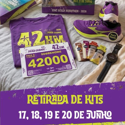 Event cover Entrega de kits Maratona internacional de Praia Grande 2026