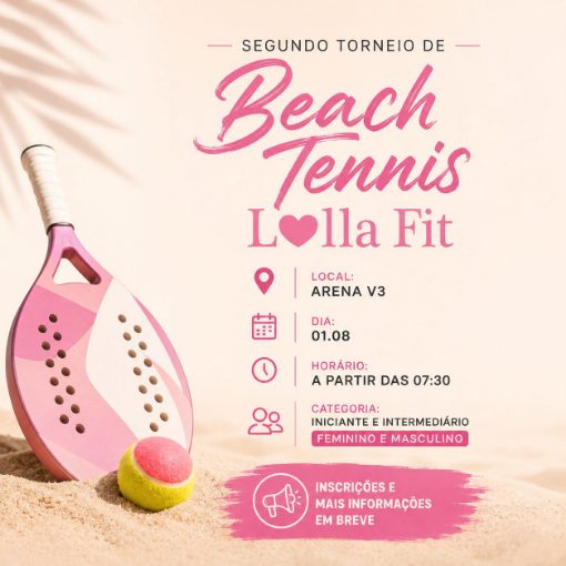 Capa do evento 2º Torneio de Beach Tennis Lolla Fit