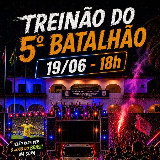 Copertura dell'evento Treinão do 5ºBPM