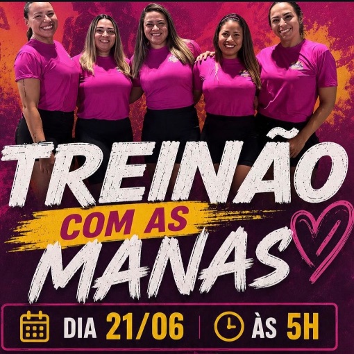 Event cover TREINÃO COM AS MANAS