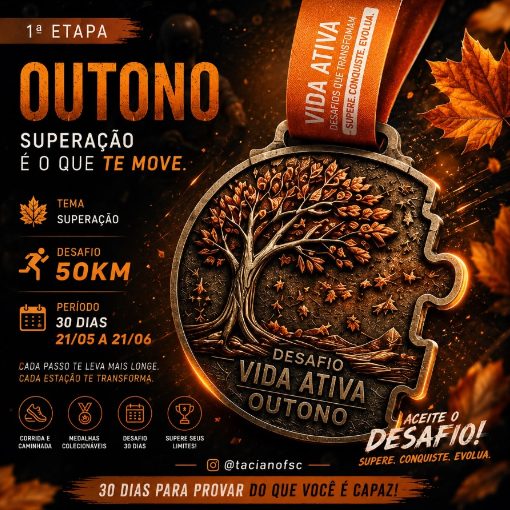 Event cover Desafio vida ativa - Etapa a de Outono