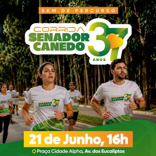 Event cover Corrida dos 37 Anos de Senador Canedo!