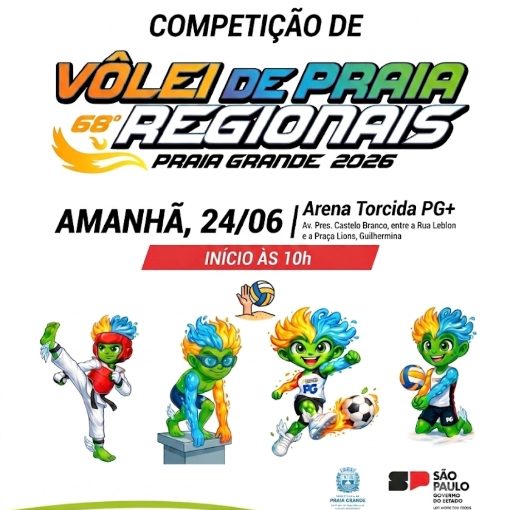 Event cover Jogos regionais Praia Grande - vôlei de praia 