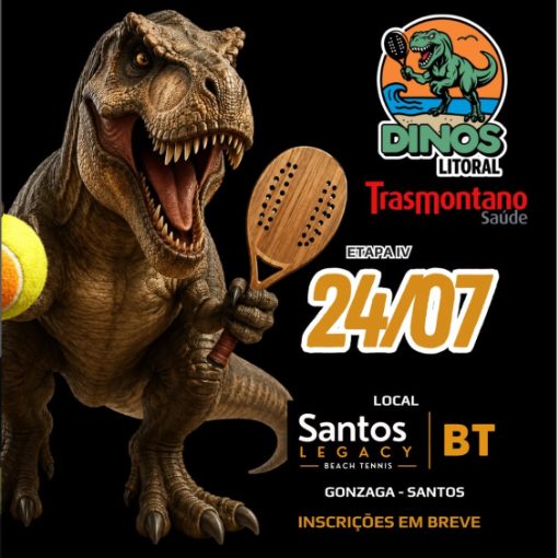 Capa do evento 4ª etapa dos Dinos Litoral Beach Tennis 2026