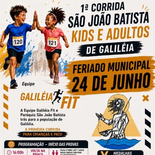 Event cover 1ª CORRIDA SÃO JOÃO BATISTA - KIDS E ADULTOS