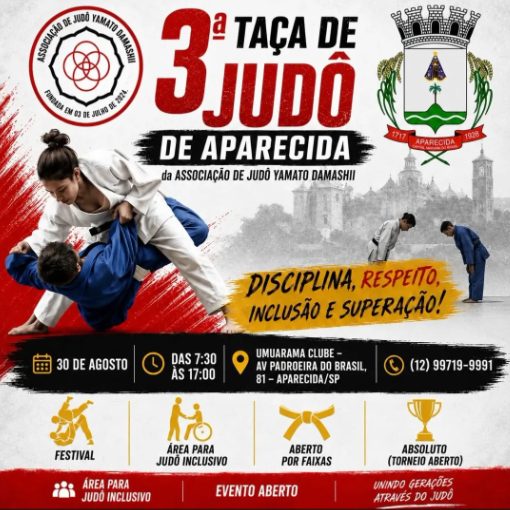 Event cover 3° TAÇA CIDADE DE APARECIDA DE JUDÔ 