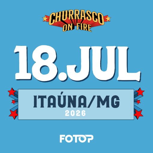 Event cover Churrasco On Fire - 18 de Julho -  Itaúna/MG