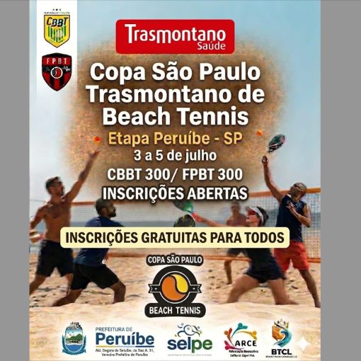 Capa do evento CBBT300 / FPBT300 - Copa SP Trasmontano de Beach Tennis - 04 e 05 Julho