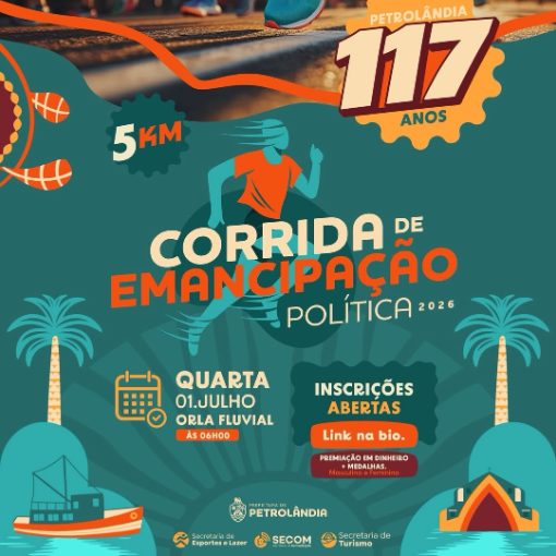 Copertura dell'evento Corrida de Emancipação Petrolândia 