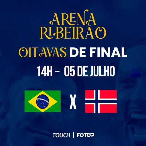 Copertura dell'evento Arena Ribeirão - Brasil x Noruega