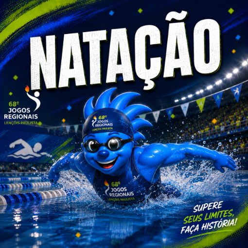 Capa do evento Natação - | 08 e 09 | - Jogos Regionais de Lençois Paulista