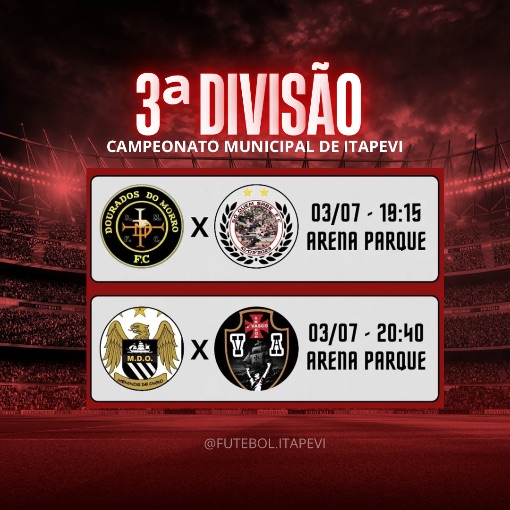 Portada del evento Campeonato Municipal de Itapevi - 3ª Divisão 
