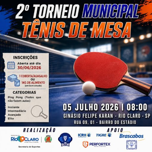Event cover 2º Torneio Municipal de Tênis de Mesa
