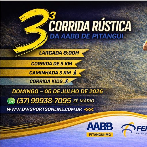 Event cover 3º Corrida Rustica da AABB de Pitangui