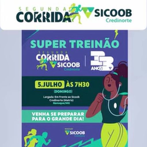 Event cover SUPER TREINÃO - 2ª Corrida Sicoob Credinorte 33 Anos