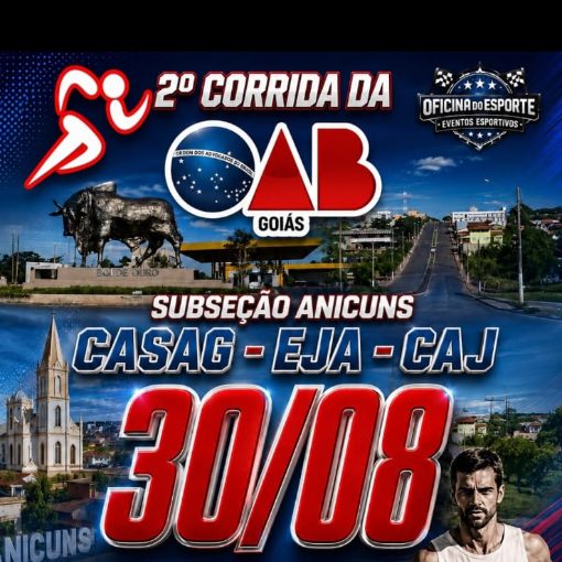 Portada del evento 2º CORRIDA DA OAB GOIAS SUBSEÇÃO ANICUNS 
