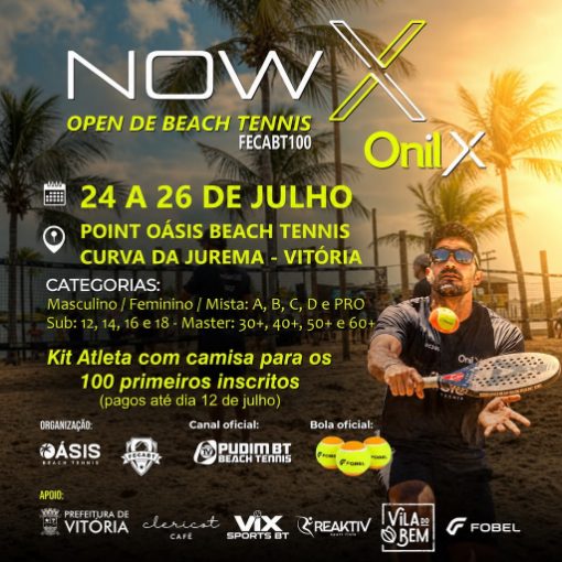 Portada del evento Open de Beach Tennis na Oasis - FECABT 100