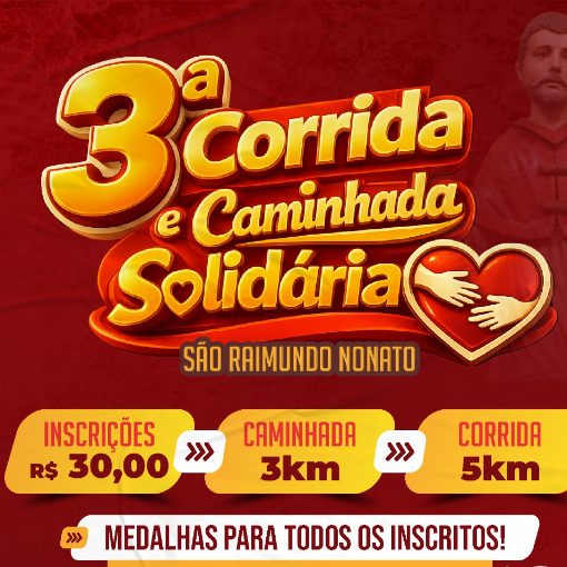Event cover Todas as suas fotos por R$29.90 - 3ª Corrida e caminhada solidária - São Raimundo Nonato