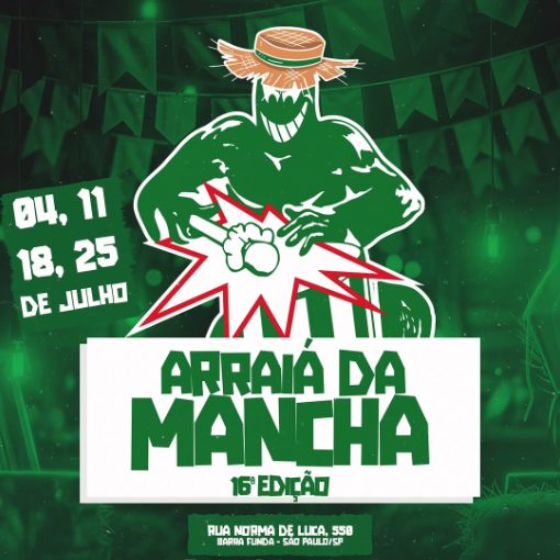 Event cover Arraiá da Mancha 16° Edição - 11/07