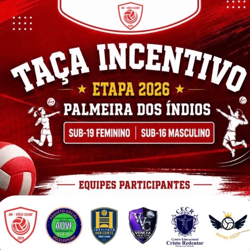 Capa do evento Taça Incentivo Etapa 2026
