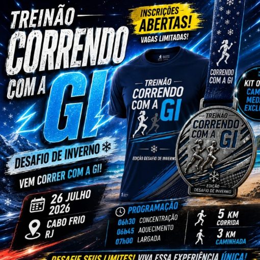 Event cover treinao correndo com Gi