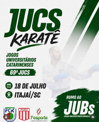 Event cover FCK - 69º JOGOS UNIVERSITÁRIOS DE SANTA CATARINA - Karatê 
