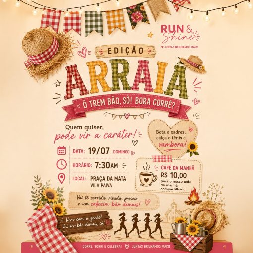 Event cover Run & Shine - Edição Arraiá