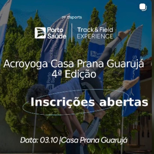 Naslovnica dogodka 3a Ed. Track&Field Experiencie Acroyoga casa Prana Guarujá