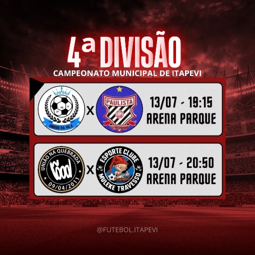 Event cover Campeonato Municipal de Itapevi - 4ª Divisão 
