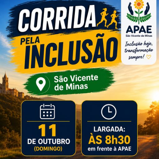 Event cover Corrida pela Inclusão - APAE São Vicente de Minas