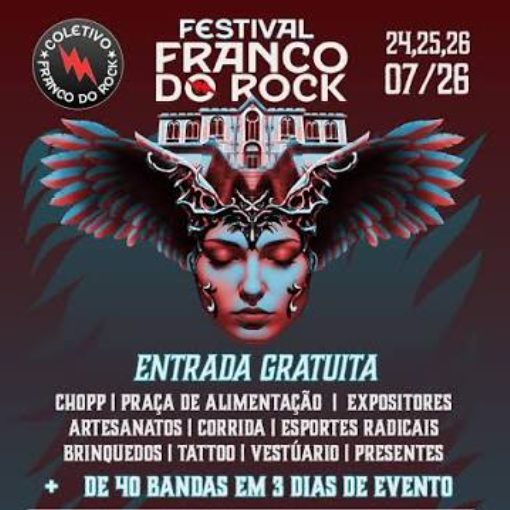 Event cover Festival Franco do Rock 2026 (25/07/2026 - Sábado)	