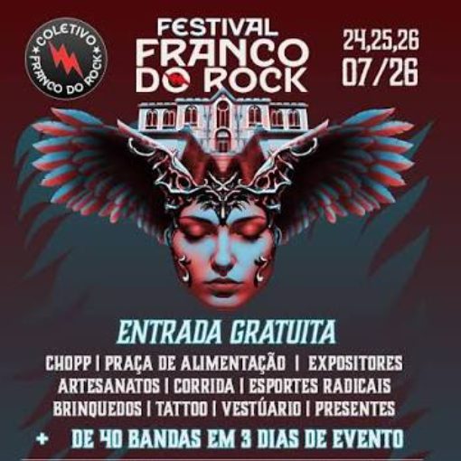 Event cover Festival Franco do Rock 2026 (26/07/2026 - Domingo)	