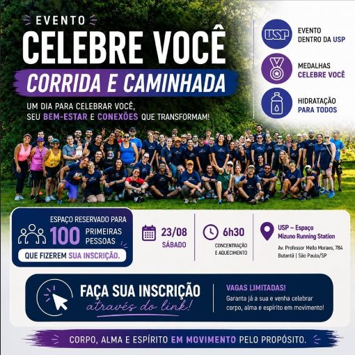 Capa do evento Celebre você corrida e caminhada
