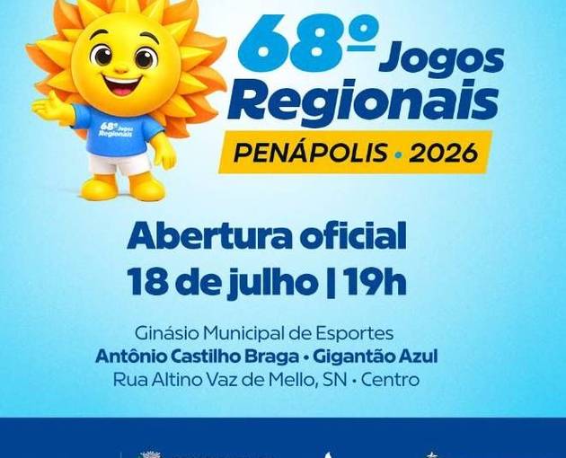 Event cover 68º JOGOS REGIONAIS - ATLETISMO 18 e 19/07.