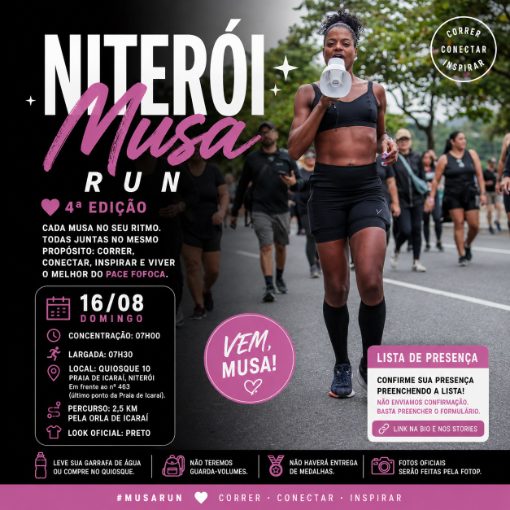 Copertura dell'evento 4º Niterói Musa Run