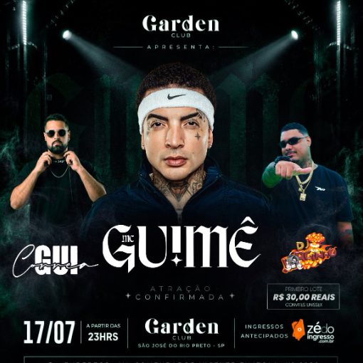 Event cover MC GUIMÊ NA GARDEN
