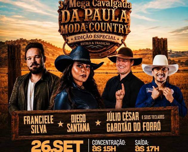 Event cover 3ª MEGA CAVALGADA DA PAULA MODAS - ARACRUZ/ES