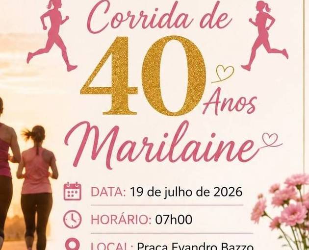 Event cover CORRIDA 40 ANOS MARILAINE